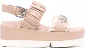 Mou Japanese platform sandals Pink