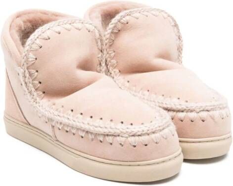 Mou Kids Eskimo leather ankle boots Pink