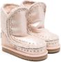 Mou Kids Eskimo metallic shearling-lined boots Pink - Thumbnail 1