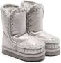 Mou Kids Eskimo metallic-sheen boots Silver - Thumbnail 1