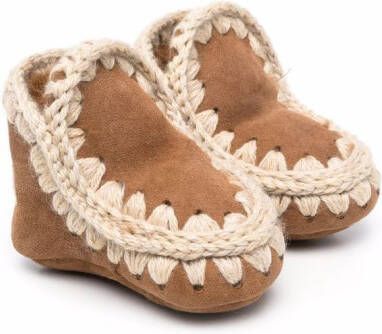 Mou Kids Eskimo sheepskin booties Brown