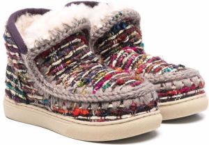 Mou Kids Eskimo sheepskin boots Purple