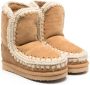 Mou Kids shearling-lined ankle boots Brown - Thumbnail 1