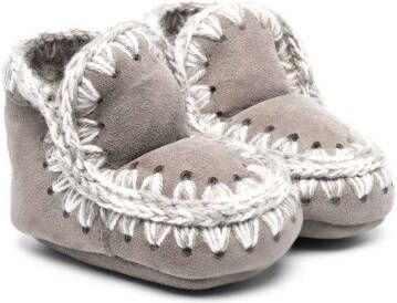 Mou Kids shearling-lined boots Grey