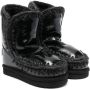 Mou Kids shearling-lined leather boots Black - Thumbnail 1