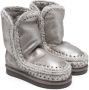 Mou Kids shearling-lined leather boots Grey - Thumbnail 1