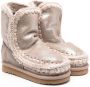 Mou Kids shearling-lined leather boots Pink - Thumbnail 1