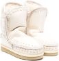 Mou Kids shearling-lined leather boots White - Thumbnail 1