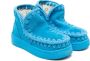 Mou Kids Summer Eskimo suede sneakers Blue - Thumbnail 1