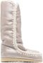 Mou metallic leather boots Neutrals - Thumbnail 1