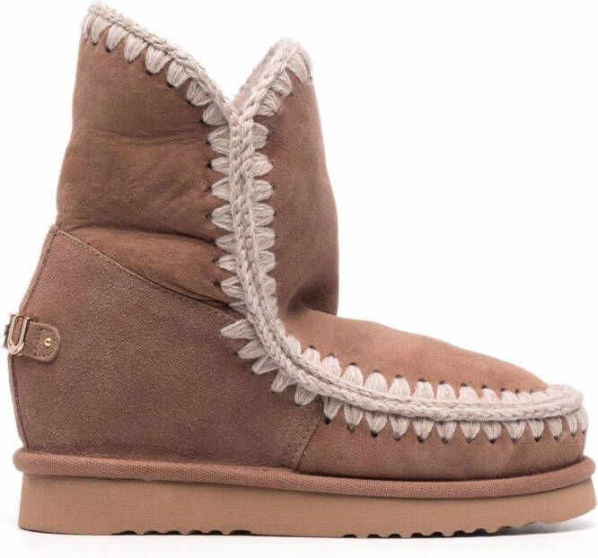 Mou shearling-lined sheepskin boots Pink