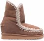 Mou shearling-lined sheepskin boots Pink - Thumbnail 1