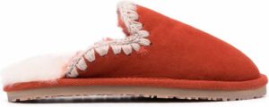 Mou suede slippers Red