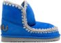 Mou whipstitch-trim detail boots Blue - Thumbnail 1