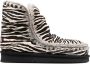 Mou zebra print Eskimo boots Black - Thumbnail 1