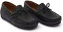 Moustache leather moccasin loafers Black - Thumbnail 1