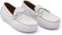 Moustache leather moccasin loafers White - Thumbnail 1