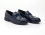 Moustache patent leather loafers Blue - Thumbnail 1