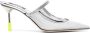 MSGM 90mm mesh-detail mules Silver - Thumbnail 1