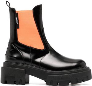 MSGM chunky colour-block boots Black
