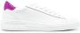 MSGM contrast heel-counter leather sneakers White - Thumbnail 1