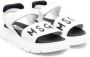 MSGM Kids logo-print detail sandals White - Thumbnail 1