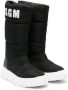 MSGM Kids logo-print knee-length boots Black - Thumbnail 1
