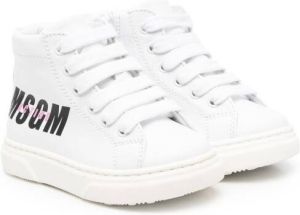 MSGM Kids MSGM Active high-top sneakers White