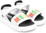 MSGM Kids touch-strap sandals White - Thumbnail 1