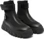 MSGM Kids zip-fastening panelled boots Black - Thumbnail 1