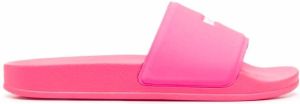 MSGM logo-embossed rubber slides Pink