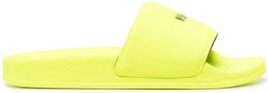 MSGM logo-print slides Yellow