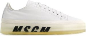 MSGM oversized sole sneakers White