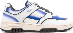 MSGM panelled logo-top sneakers Blue