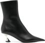 Mugler 60mm leather ankle boots Black - Thumbnail 1