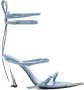 Mugler 95mm denim sandals Blue - Thumbnail 1