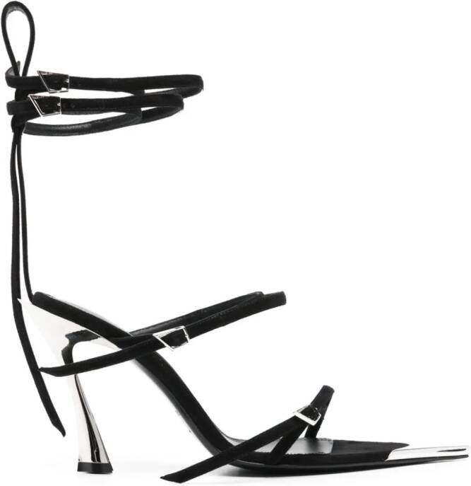 Mugler Fang 95mm sandals Black