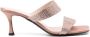 Nº21 70mm rhinestone-embellished calf-leather mules Pink - Thumbnail 1