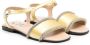 Nº21 Kids crystal-embellished flat sandals Yellow - Thumbnail 1