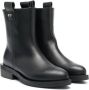 Nº21 Kids logo-plaque leather ankle boots Black - Thumbnail 1