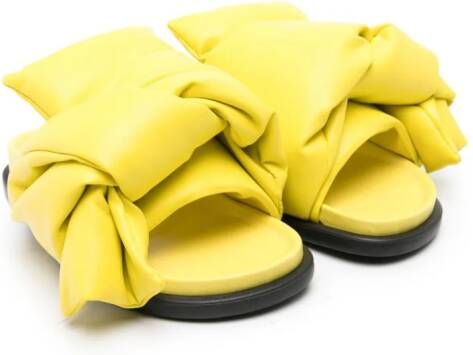Nº21 Kids padded leather sandals Yellow