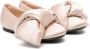 Nº21 Kids twist-detail satin ballerina shoes Neutrals - Thumbnail 1