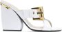 Nº21 logo-plaque 100mm crossover mules White - Thumbnail 1