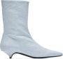 Nº21 textured-leather ankle boots White - Thumbnail 1