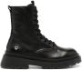 NAKED WOLFE Romper logo-tape ankle boots Black - Thumbnail 1