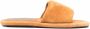 Nanushka logo-embossed leather sandals Yellow - Thumbnail 1