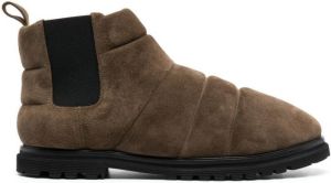 Nanushka quilted chelsea ankle boots Green