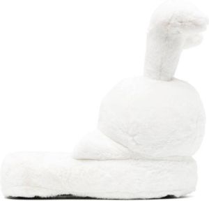 Natasha Zinko Bunny Head slippers White