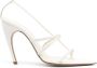 Nensi Dojaka 110m pointed-toe leather sandals White - Thumbnail 1