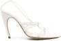 Nensi Dojaka 110mm leather sandals White - Thumbnail 1
